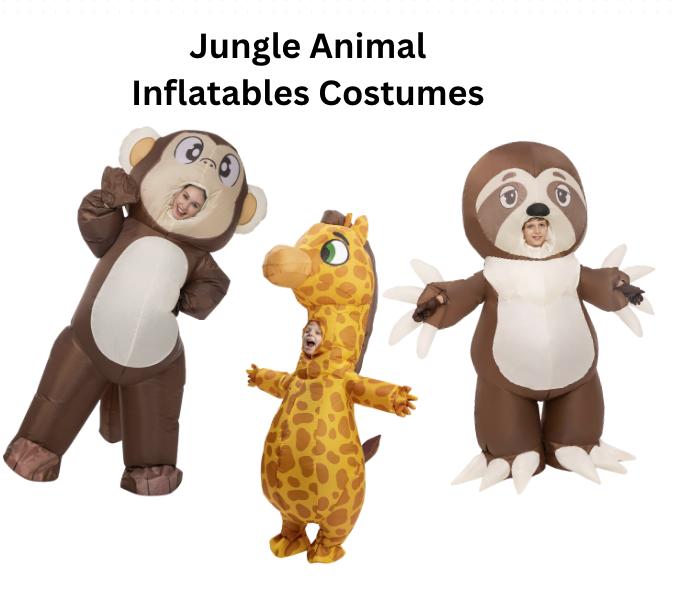 Kids & Adult Jungle animal Sloth / Giraffe / Monkey Inflatable Hallowe ...