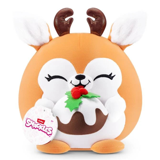 Zuru Snackles Christmas Series 2 Frosty 8-Inch Plush with Snack Accessory