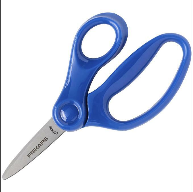 Fiskars 5" Scissor Blunt (6) & Pointed (6) (12pack) -Variety of colors