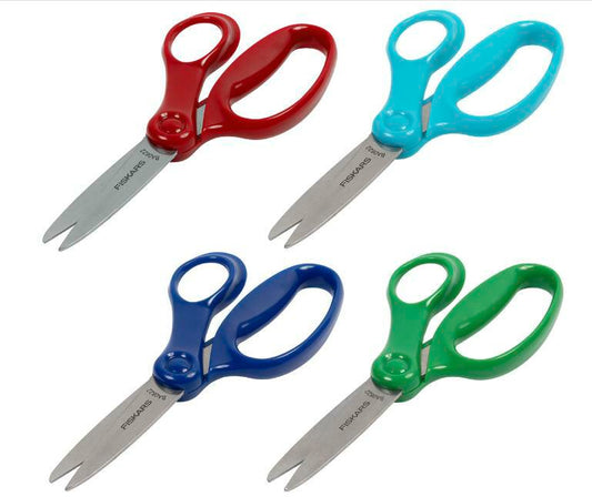 Fiskars 6" big Kid scissors - Multi colored -10 pack