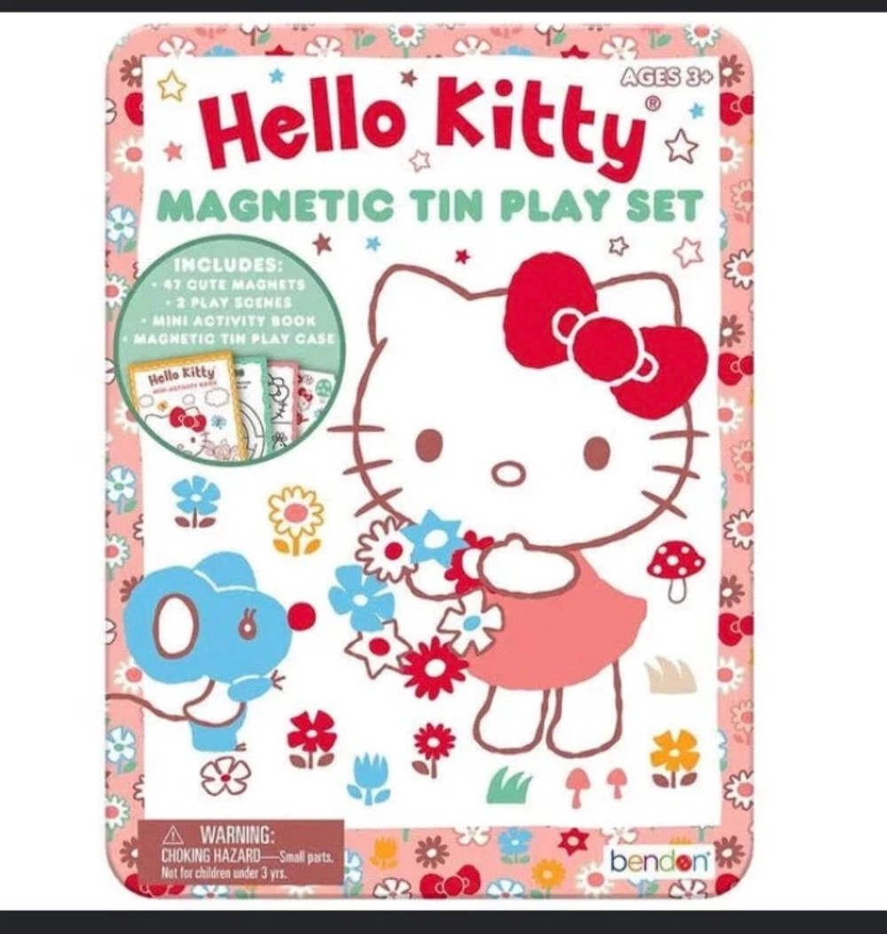 Bendon Hello Kitty Magnetic Tin Play Set